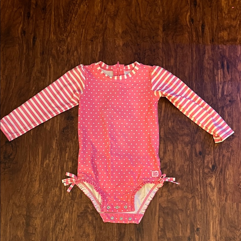 Ruffle Butts Pink Polka Dot Bodysuit